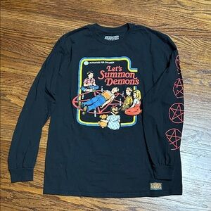 Black Long Sleeve Graphic Tee